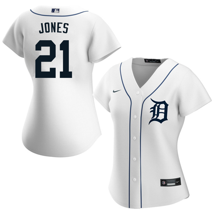 Nike Women #21 JaCoby Jones Detroit Tigers Baseball Jerseys Sale-White